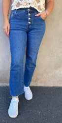 Emy - Jeans mini flare - Denim - Nyhet