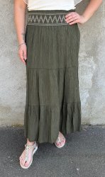 Ricco - Kjol - Khaki - Nyhet