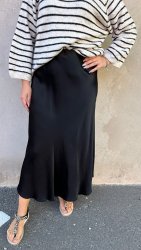 Sally - Satinkjol - Svart