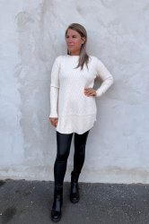 Stina - Längre tröja - Beige - Nyhet