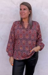 Luna - Blus-  Powder Tulip - Nyhet