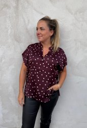 BCValery - Blus - Prickig - Wine - Nyhet