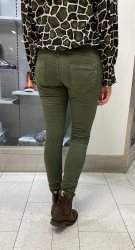 Vanessa - Jeans med dragkedja - Armégrön - Nyhet