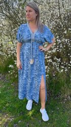 Kammi - Klänning - Zebra -Denim  - Nyhet