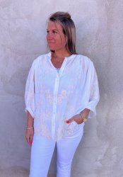 Zoe - Blus - Brodyr - Vit - Nyhet