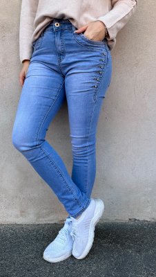 Charlie - Jeans med bling L8017 - Ljus Denim - Nyhet