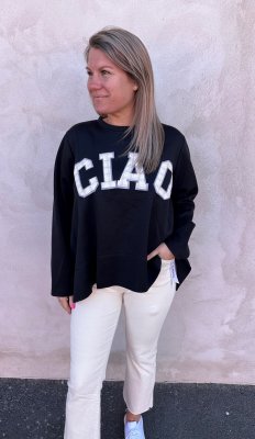 Charline- Sweatshirt- Ciao- Svart- Nyhet