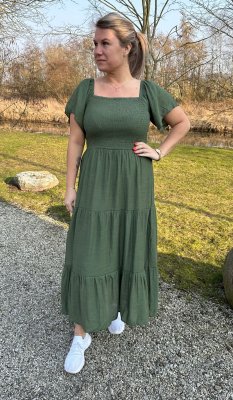 Cindy- Klänning - Army - Nyhet